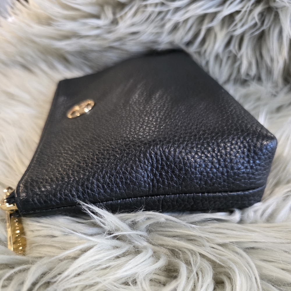Michael Kors Black Pebbled Leather Clutch - Picture 11 of 13